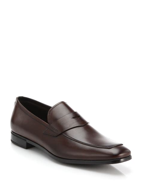 prada loafers brown thomas|prada leather loafers.